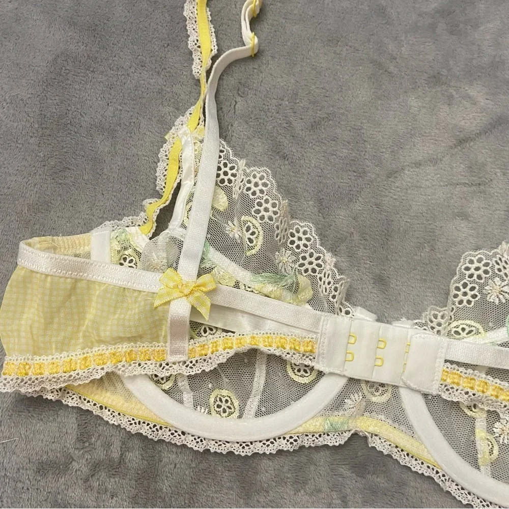 New! For Love & Lemons Lemon Daisy Underwire Bra 24565